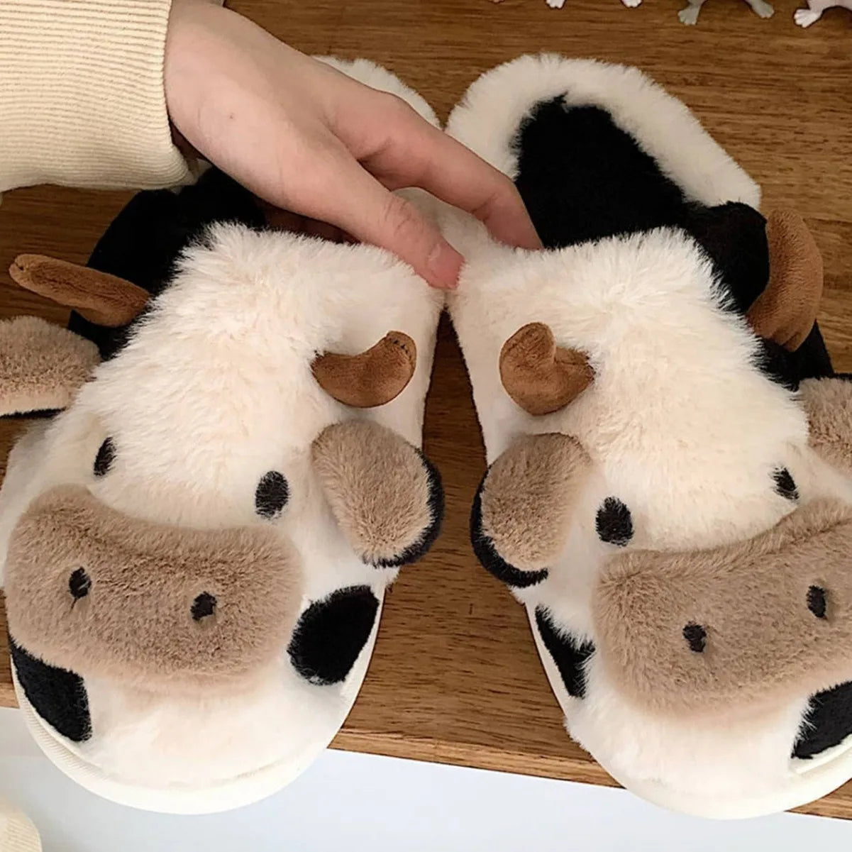 Handmade Cow Slippers