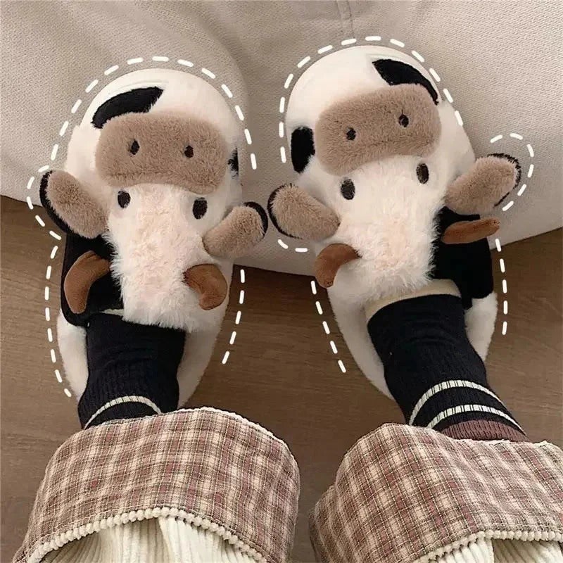 Handmade Cow Slippers